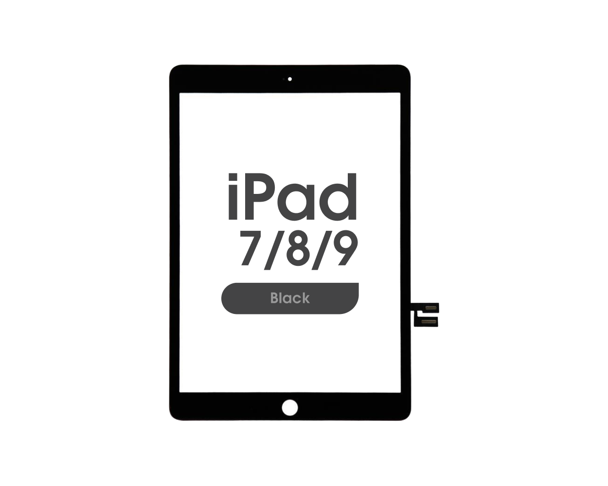 Táctil iPad 7 / iPad 8 / iPad 9 (2019-2021) Negro