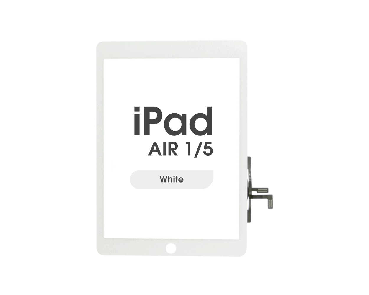 Táctil iPad Air / iPad 5 (2013-2017) Blanco